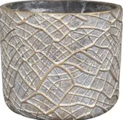 TS Collection bloempot denzel keramiek 8x7cm shiny concrete