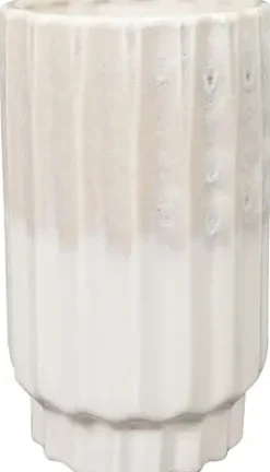 TS Collection bloempot faye keramiek 14x25cm off white