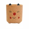 TS Collection bloempot happy steen 8x8cm oranje