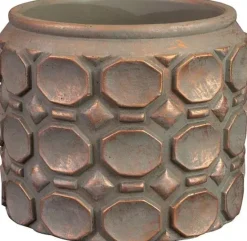 TS Collection bloempot jurre steen 14x11cm rose