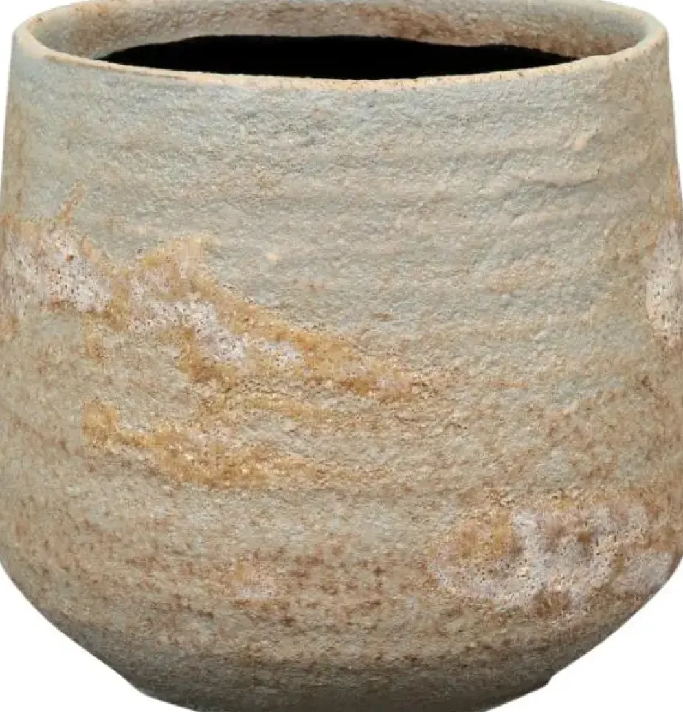 TS Collection bloempot keramiek 9x8cm mint