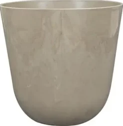 TS Collection bloempot palermo kunststof, steen 19x17cm clay