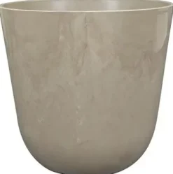 TS Collection bloempot palermo kunststof, steen 21x19cm clay