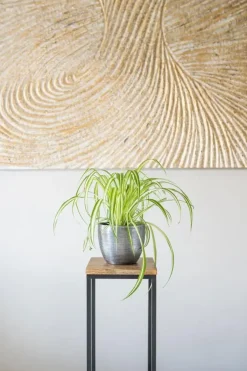TS Collection bloempot rowen metaal 15x12cm lead