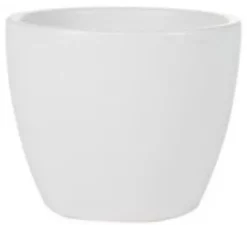 TS Collection bloempot sven keramiek 13x11cm wit