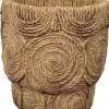 TS Collection bloempot zayn keramiek 14x14cm swirl jute