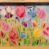 TS Collection dienblad kunststof, hout, metaal dutch beauty 34x23x4cm spring