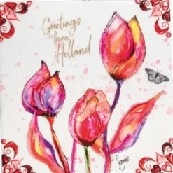 TS Collection tegeltje sunblush keramiek 10cm spring