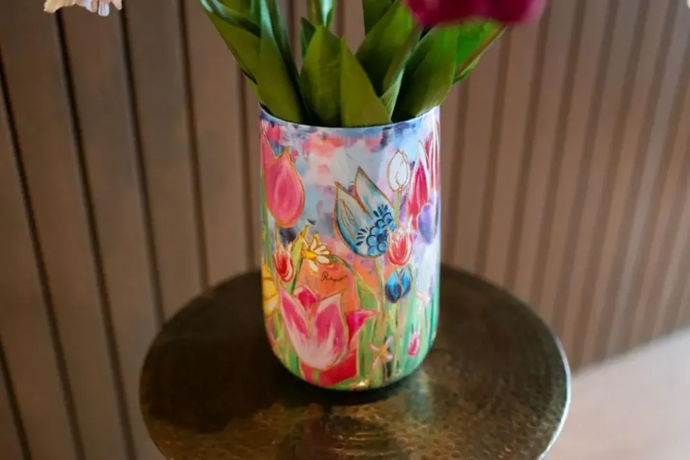 TS Collection vaas metaal dutch beauty 20x29cm spring