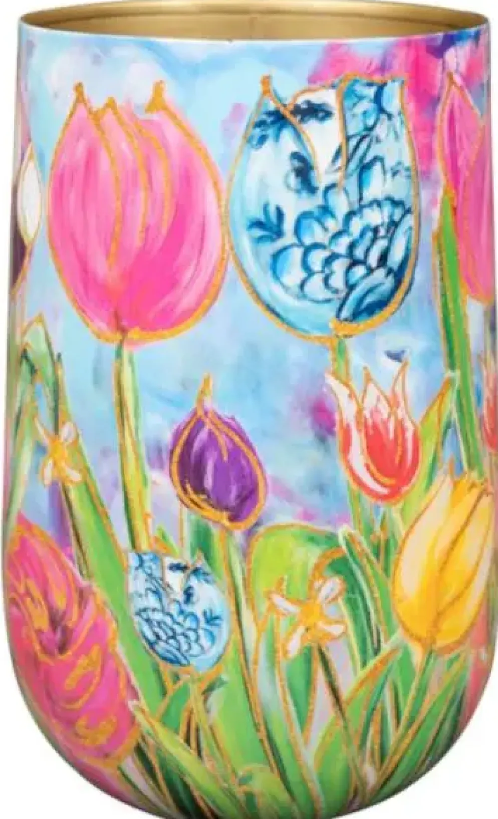 TS Collection vaas metaal dutch beauty 20x29cm spring
