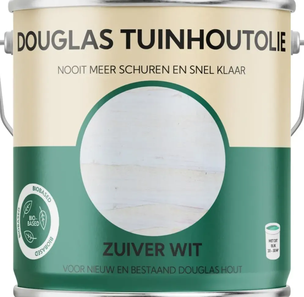 Tuinhoutolie Douglas – Zuiver Wit – 2500 ml