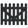 Tuinpoort Vuren Zwart Gelakt – 180 x 80 cm – Geschaafd