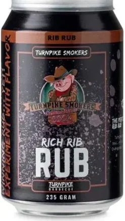 Turnpike smokers rich rib rub 235 gr