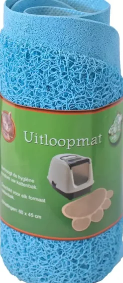 Uitloopmat poot 60x45 cm lichtblauw