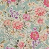 Unique Living placemat flowers 28.5x43.5cm surf blue