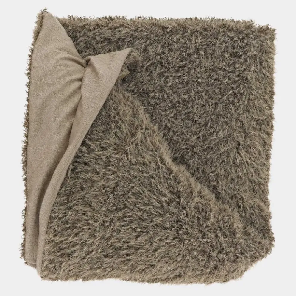 Unique Living plaid rosa 140x180cm rocky brown