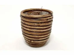 Van der Leeden Mandwerk BV bloempot rotan d10h9cm bronze