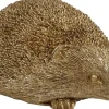 Van Manen ornament polystone egel 15x10x7cm goud