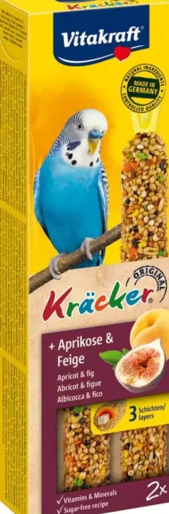 Vitakraft abrikoos/vijg-kräcker parkiet, 2in1. (10)