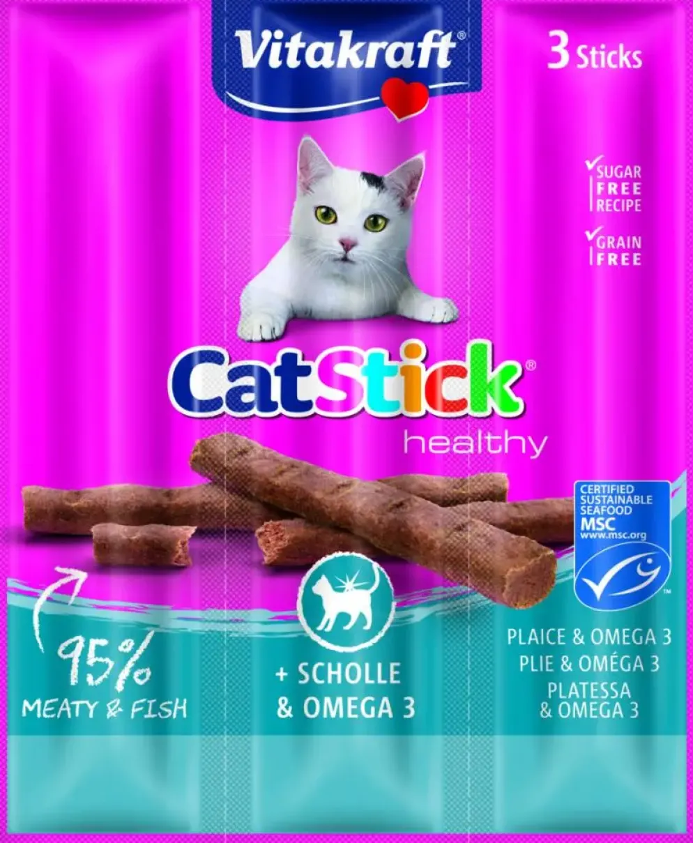 Vitakraft Cat-Stick mini schol & omega 3 18g
