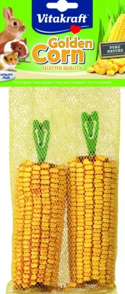 Vitakraft Golden Corn knaagdier maiskolven 2 stuks, 200g
