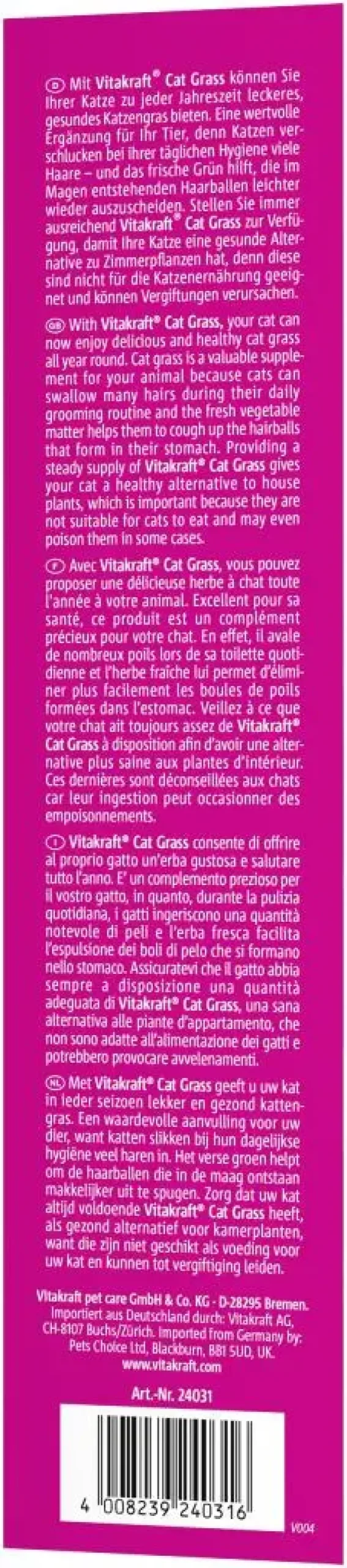 Vitakraft Kattengras 120g