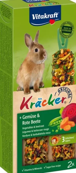 Vitakraft Kräcker dwergkonijn biet 2-in-1