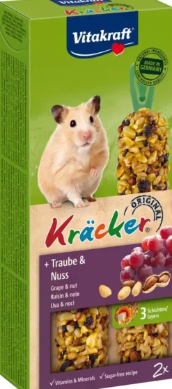 Vitakraft Kräcker hamster druif & noot 2-in-1