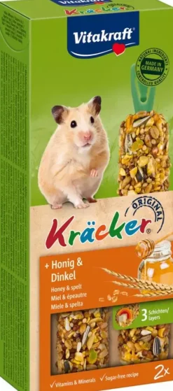 Vitakraft Kräcker hamster honing & spelt 2-in-1
