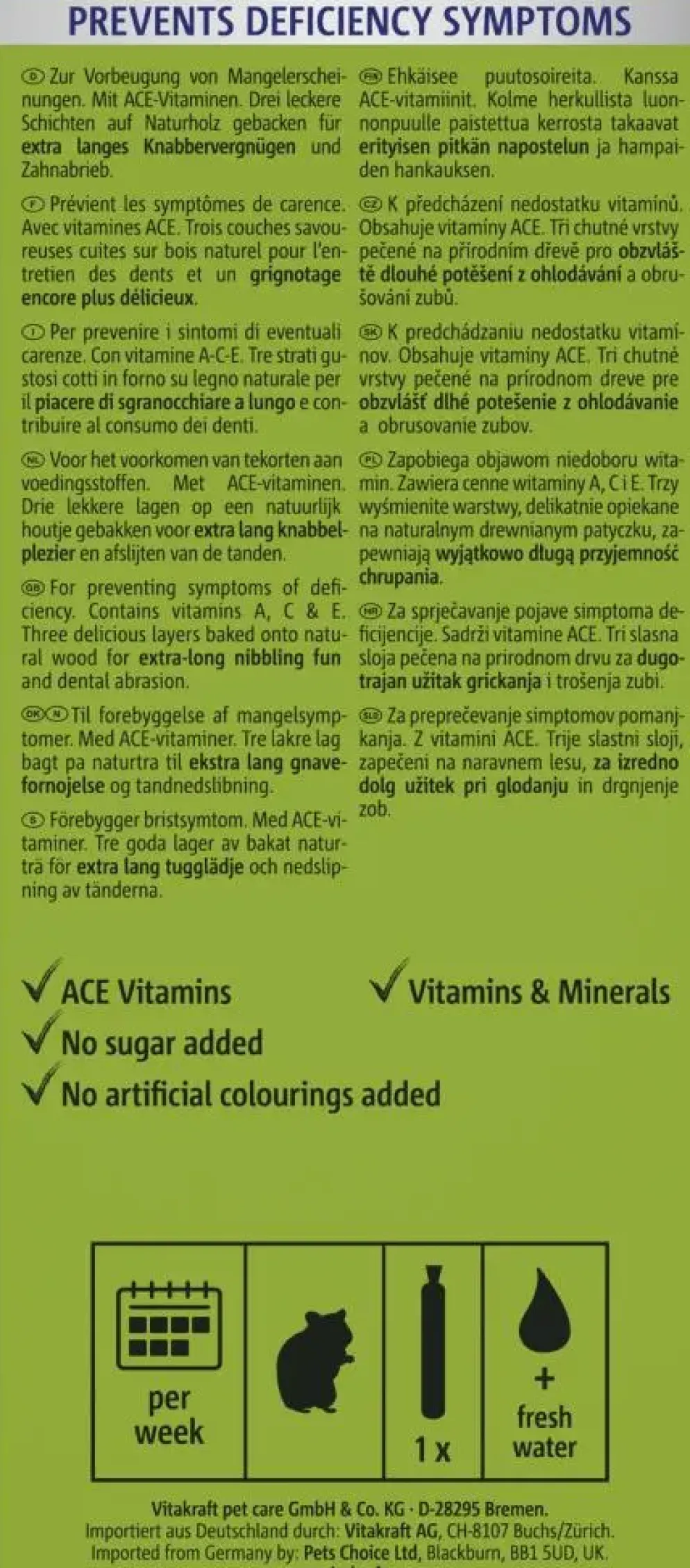 Vitakraft Kräcker hamster multivitamine 2-in-1