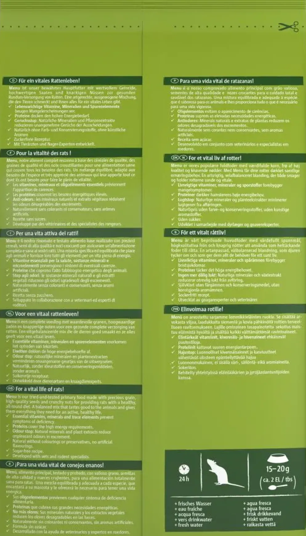 Vitakraft Menu Vital rattenvoer 1kg