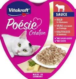 Vitakraft Poésie Création Kalfsvlees in Kaassaus 85 g