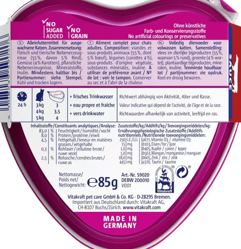 Vitakraft Poésie Création rund & wortelsaus 85g