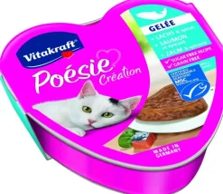 Vitakraft Poésie Création zalm & spinazie in gelei 85g