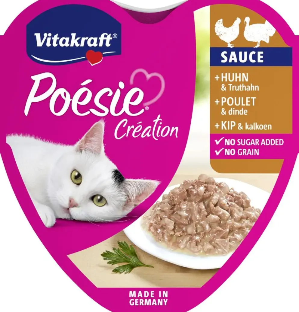 Vitakraft Poésie Creation In Saus 85 g - Kip & Kalkoen