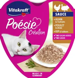 Vitakraft Poésie Creation In Saus 85 g - Kip & Kalkoen