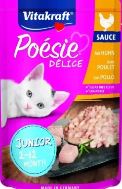 Vitakraft Poésie Délice Junior kip in saus 85g