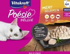 Vitakraft Poésie Délice multipack vlees in saus 6 x 85g