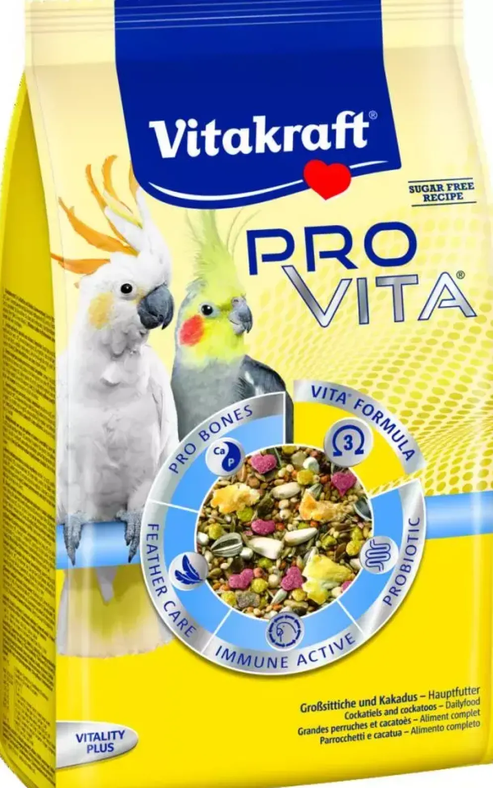 Vitakraft PRO VITA valkparkiet en kaketoe 750g