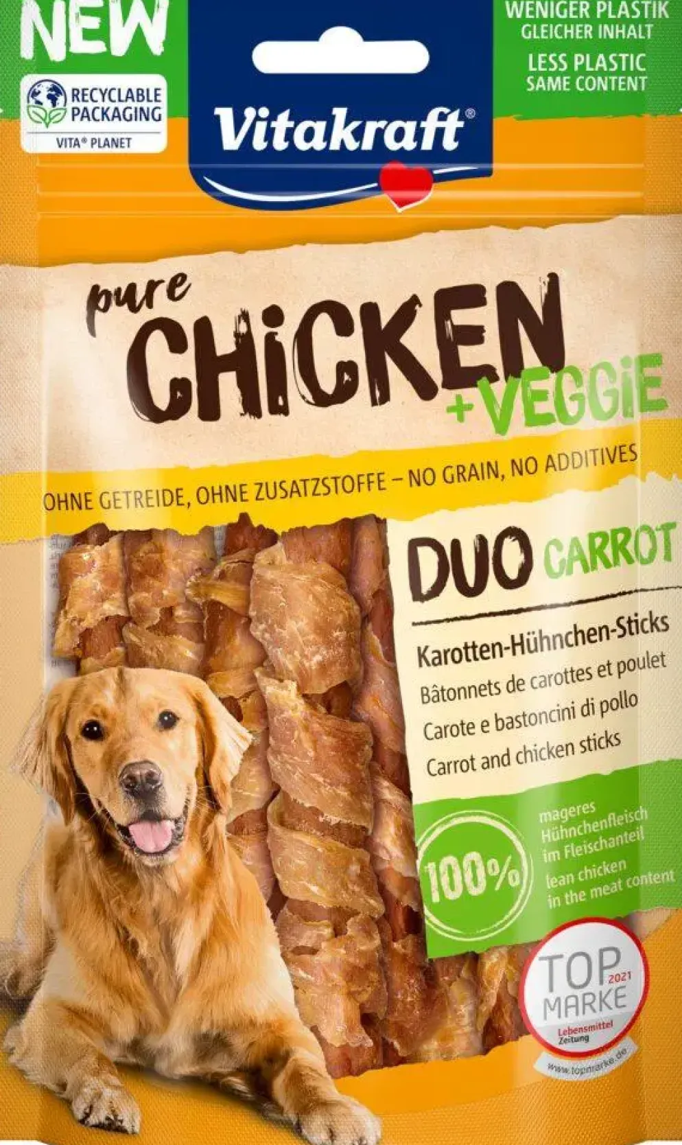 Vitakraft Pure Chicken Duo Carrot wortel & kip 80g