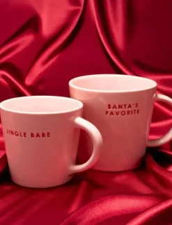 Vondels cappuccinokop keramiek jingle babe 9x9.5cm roze