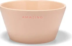 Vondels kom keramiek amazing 14x7cm beige