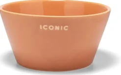 Vondels kom keramiek iconic 14x7cm terra