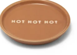 Vondels petit four bordje keramiek hot hot hot 8.5x1cm terra
