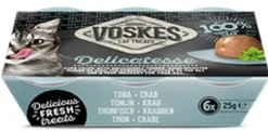 Voskes Jelly Cups tonijn & krab 150g