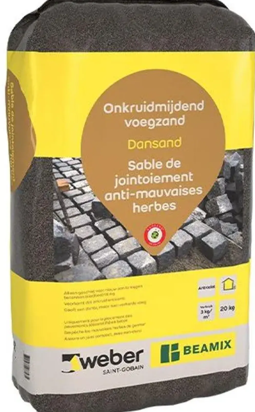 Weber Beamix dansand antraciet 20kg
