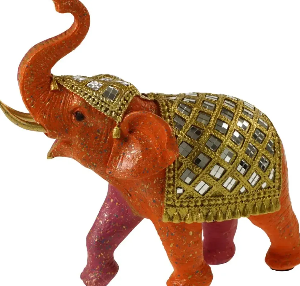 Werner Voss ornament polyresin olifant 23.5x10.5x23cm roze