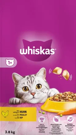 Whiskas Adult brokjes kip 3,8kg