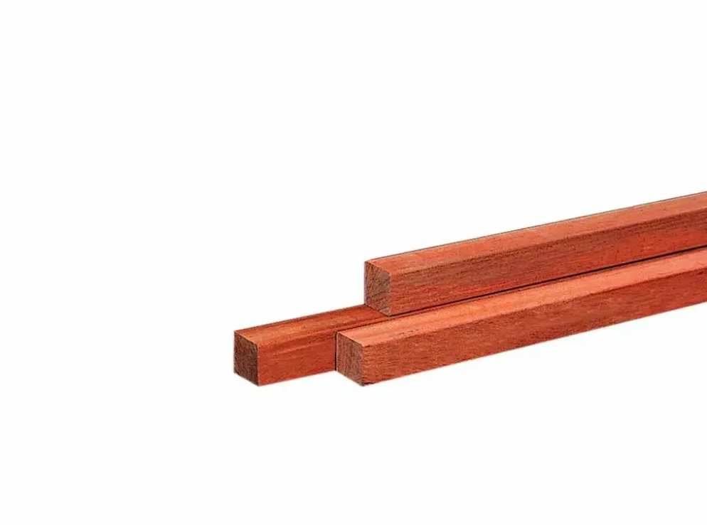 Woodvision AZ Hardhouten paal fijnbezaagd, gepunt 5 x 5 x 150 cm
