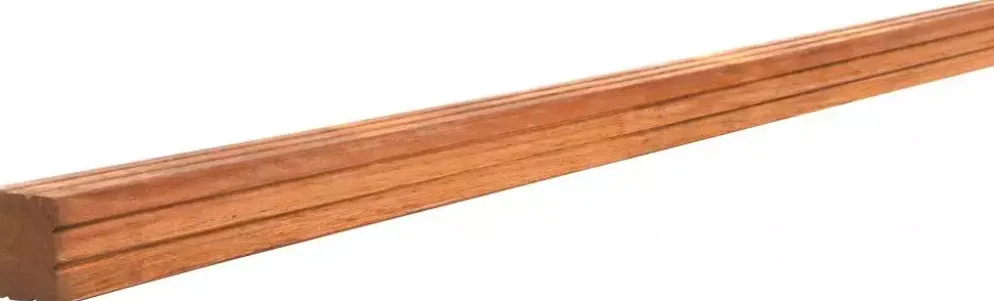 Woodvision azobé (hardhout vierkante paal geschaafd 6.5x6.5x275 cm onbehandeld